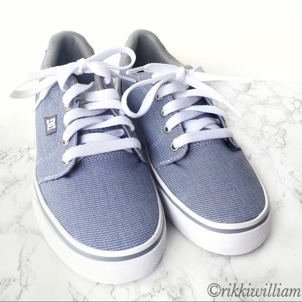 NWOT Blue & White DC Sneakers